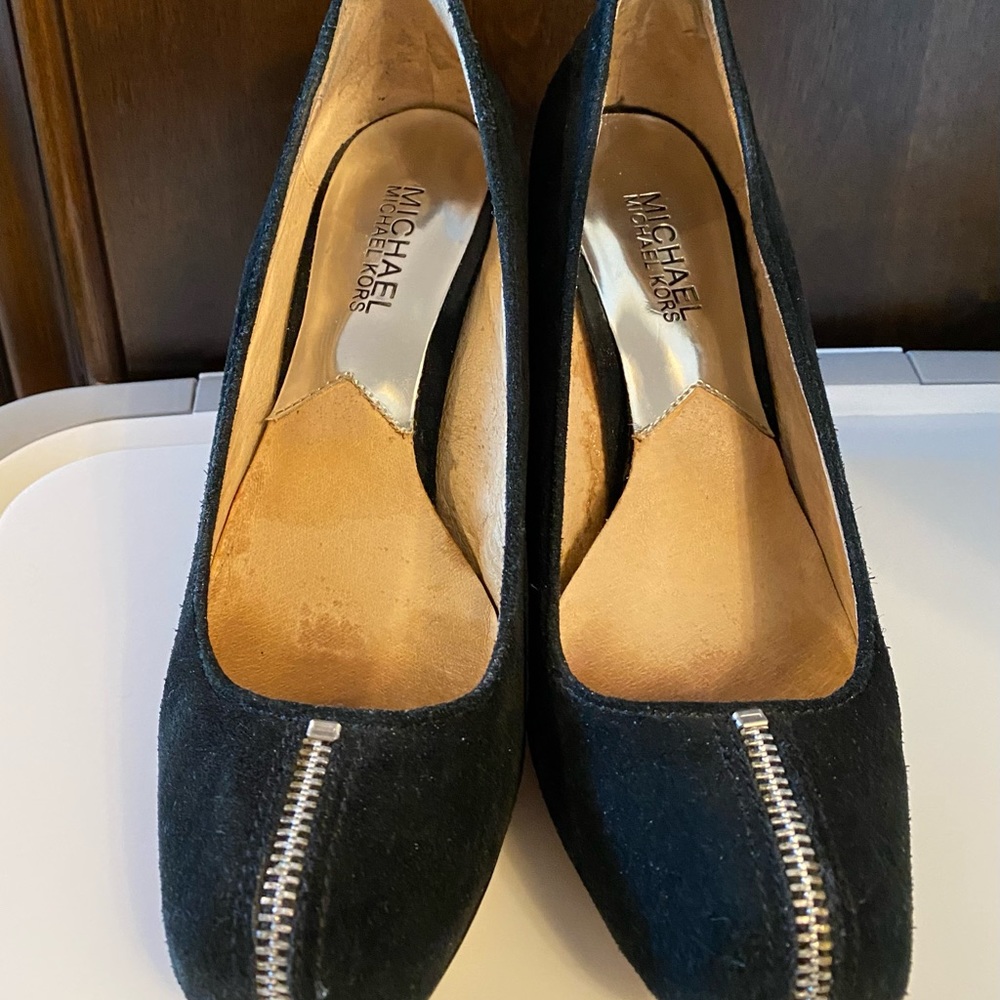 Michael Kors, Black Suede heel shoes